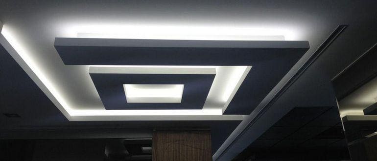 подсветка подвесного потолка