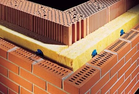 Трехслойная система утепления фасада
