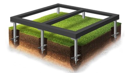 монтаж винтовых свай